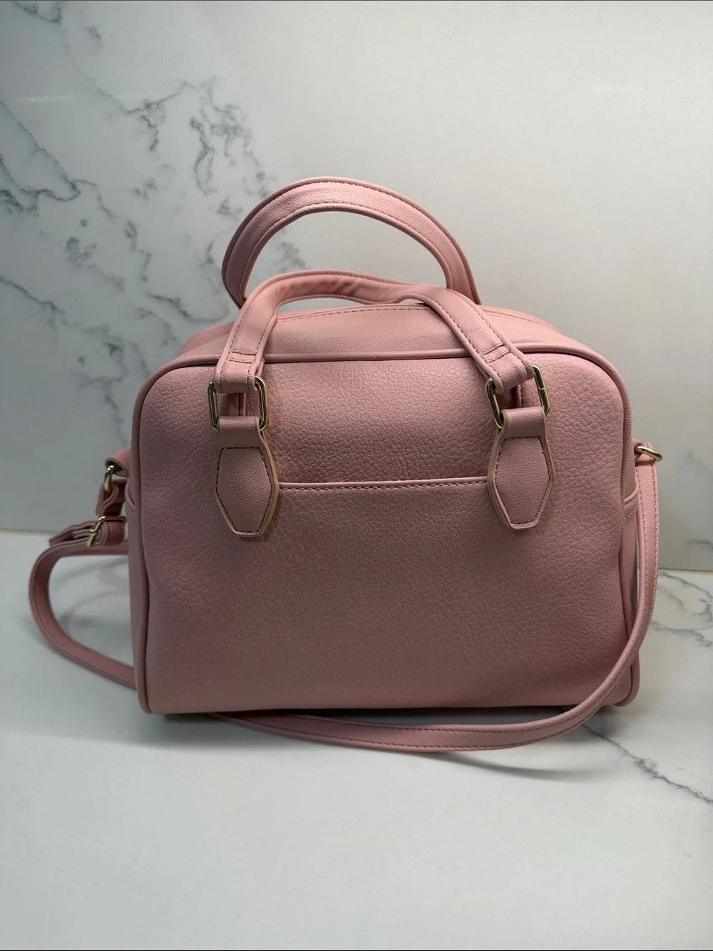 Juicy Couture Blush Pink Dome Satchel with Detachable Strap